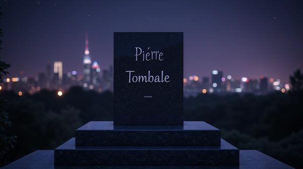 Pierre tombale black galaxy avec gpg granit : élégance et distinction pour un hommage moderne